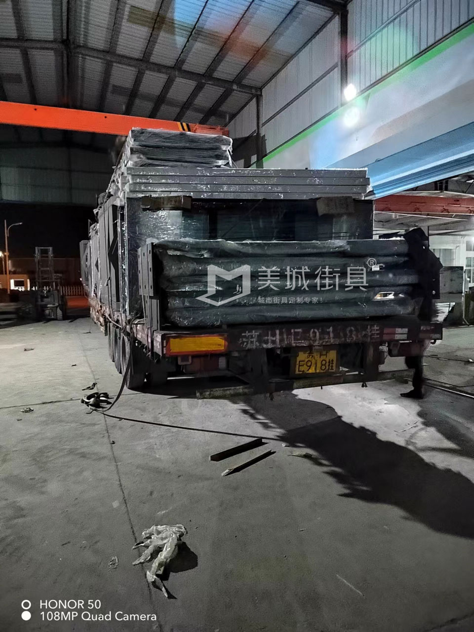 2022.10.18美城街具供應臺州第三、四車候車亭發貨記錄